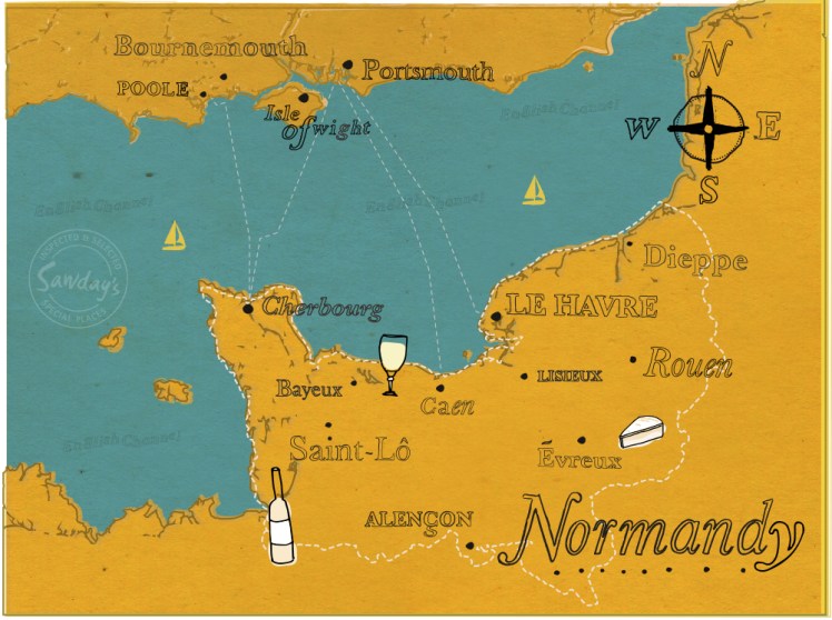 Normandy map